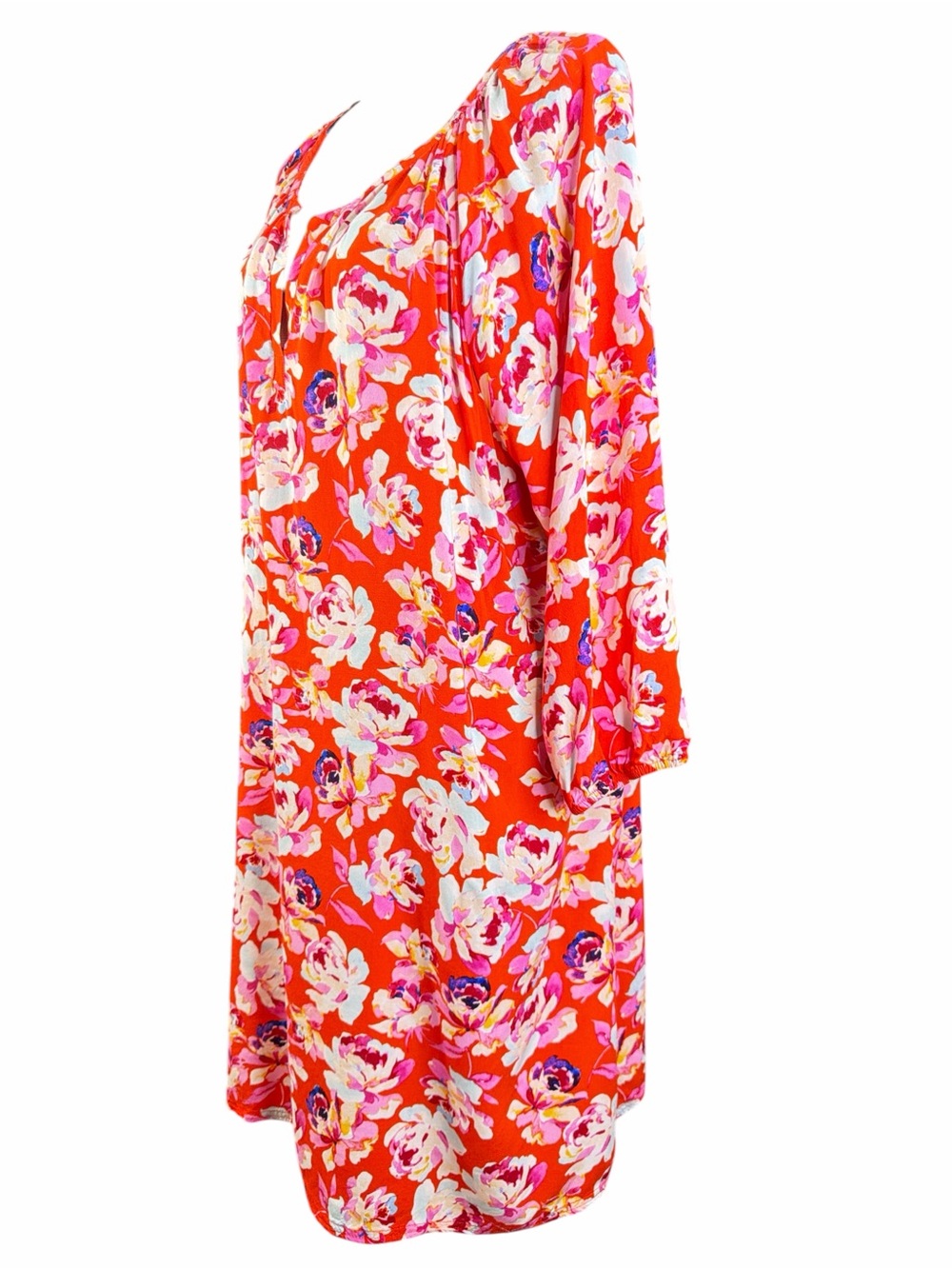 The Pioneer Woman Red and Pink Floral Long sleeve Dress. EC. Size XXXL - Picture 4 of 7